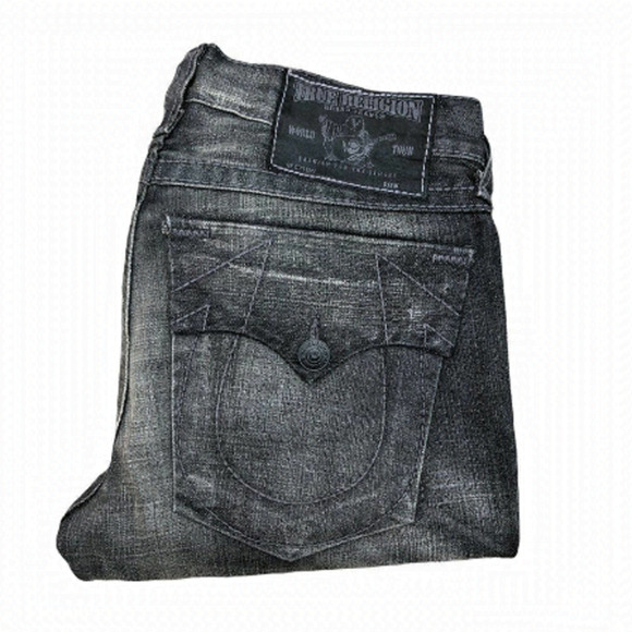 True Religion Jeans Size 33 Gray - Picture 1 of 8